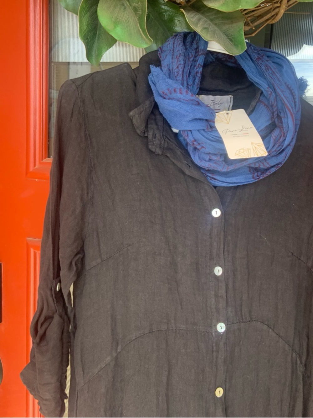 Poro Lino Italian dress/duster - Picture 2 of 4